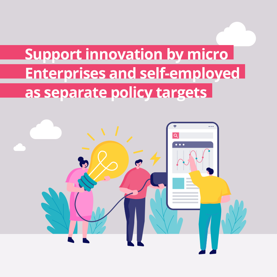 Support innovation by micro Enterprises and self-employed as separate policy targets