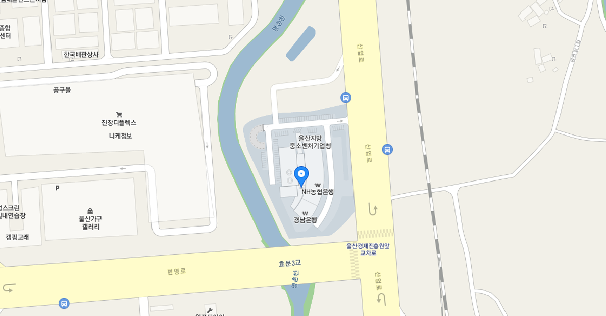 주소 : 울산광역시 북구 산업로915 (울산경제진흥원내 3층)